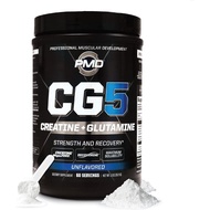 PMD Sports CG5 Premium Creatine & L Glutamine Powder, Power Recovery, Build Lean Muscle, Increase Wo
