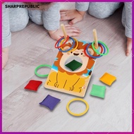 [Sharprepublic] Beanbag Toss Game, Animal-shaped Ring Toss Game, Portable Outdoor Toy, Cornhole Boar