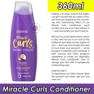 Aussie Miracle Curls Detangling Milk l Shampoo l Conditioner l Curls 2nd Day Curl Activator l Miracl