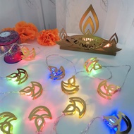 Diwali Decoration Lights Battery Deepavali Fairy LED Light Candle Shape Festival Lighting for Holiday Christmas