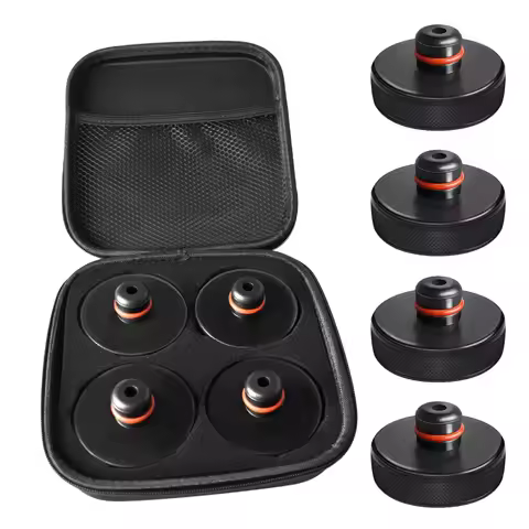 4Pcs Rubber Floor Lifting Jack Pad Axle Stand Adapter Pucks Tool Chassis For Tesla Model 3 S X Y Car