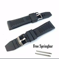Universal Fossil Rubber Strap Watch Band 22mm