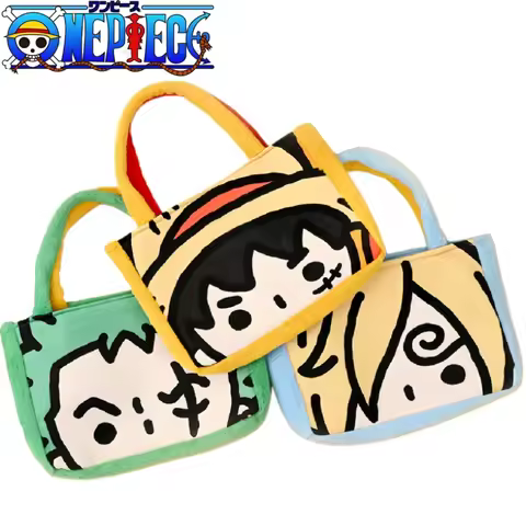 New One Piece Shoulder Bag Cartoon Monkey D. Luffy Tote Bag Anime Merchandise Holiday Gift Commuting