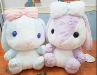 日本直送amuse大公仔垂耳兔loppy兔仔蝴蝶結紫色藍色