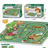 Children Puzzle Winding Clockwork diy Track Sliding Traffic Car Track Car Toy 11.17