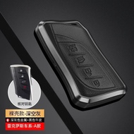 Car Aluminum Alloy Leather Key Case Wallet Cover For Lexus ES200 ES260 LS350 LS500h NX200t E200 CT20