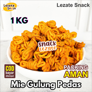 Mie Gulung Pedas 1 KG Renyah Enak Murah / Mi Gulung Viral Pedas Manis Daun Jeruk / Mi Lilit Gehel Ra
