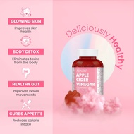 Made in Singapore [2 Bottle] AVALON Apple Cider Vinegar Gummies | Low Cal & Vegan Weight Loss | Deto