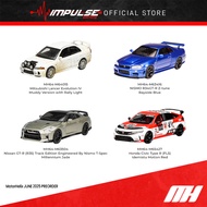 [PR3-0RD3R] MotorHelix 1:64 MH Evolution lV Muddy / GT-R R34 Z-tune / GT-R R35 Track / Civic Type R 