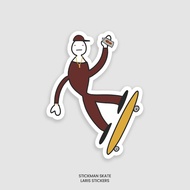 Stickman Skate Sticker