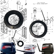 TOHATSU/MERCURY OBM 50/40HP Oil seal crankshaft # 2 stroke outboard engine part