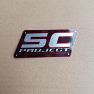 EMBLEM KNALPOT RACING MERK SC PROJECT emblem SC project