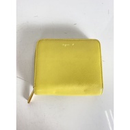 agnes b. Wallet Other Leather YLW Plain Ladies AW11c-06 Direct from Japan Secondhand