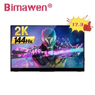 Bimawen 17.3 inch 2K 144Hz Touchscreen Portable Monitor Freesync 1ms Anti-blue Light HDMI-compatible With Bracket Gaming