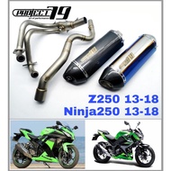 Project79 Exhaust Kawasaki Ninja250 / Z250 Stainless Steel Full System Piping Ekzos Manifold Muffler Accessories QPM04