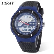 DIRAY DR - 333AD CHILDREN DUAL MOVT WATCH DATE DAY DISPLAY BACKLIGHT STOPWATCH
