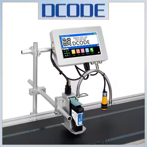 DCODE 170PLUS 12.7/25.4mm TIJ Industrial Online Thermal Inkjet Printer Text QR Barcode Batch Number 