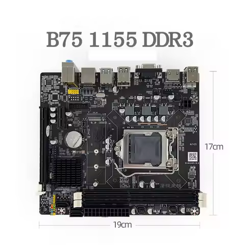 B75 Motherboard LGA 1155 SATA 2.0 PCI Express 16X Support Intel Core I3 I5 I7 2/3th CPU Processor DD