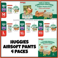 HUGGIES AIRSOFT PANTS X 1 PACKS/4 PACKS NEW HUGGIES AIRSOFT PANTS