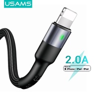 USAMS Lightning Cable For iPhone  Charger Fast charge 2A With LED Indicator--U26  For iPhone 6/7/8/iPhone X XS / iPhone 11 12