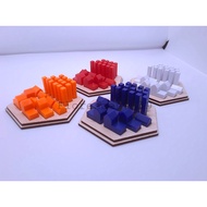 Set of 4 or 6 Player Holders The Settlers of Catan Organizer Board Game Accessories - F3D