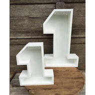 Numbers 1 Birthday Props Wooden Numbers Birthday