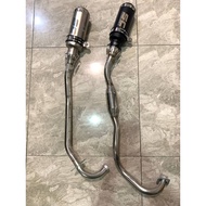 [HARGA OFFER]LC135 FZ150 WAVE110 ALPHA110 YSUKU Y15ZR RACING MANIFOLD EXHAUST EKZOS MOTOR SC MUFFLER