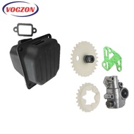 【VOGZONE】Oil Pump Gasket  with Muffler Kit for 038 380 MS380 MS381 038AV Chainsaw