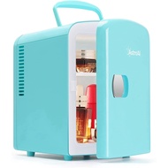 AstroAI Mini Fridge 4 Litre, 6 Can Portable AC+DC Power Cooler &amp; Warmer, for Bedrooms, Cars, Offices; Skincare, Makeup,