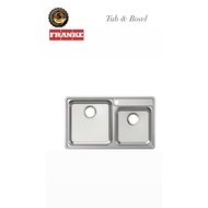 Franke BELL Double Bowl Drop-In Sink BCX 620-42/35