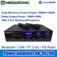 MGS  Power  Amplifier  AV-902UB WITH WIRELESS MICROPHONES