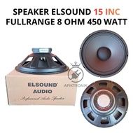 ELSOUND 15 Inch Fullrange 8 Ohm 450 Watt Speaker Suitable for Sound System