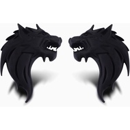 CB 2-Pcs of 3D Metal Badge Motorcycle Car Sticker Logo Emblem Adhesive Decals Decoration for Car Sty