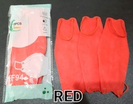 ( tanpa box kf94 / 1 pack isi 10 pcs ) masker kf94 murah warna - red