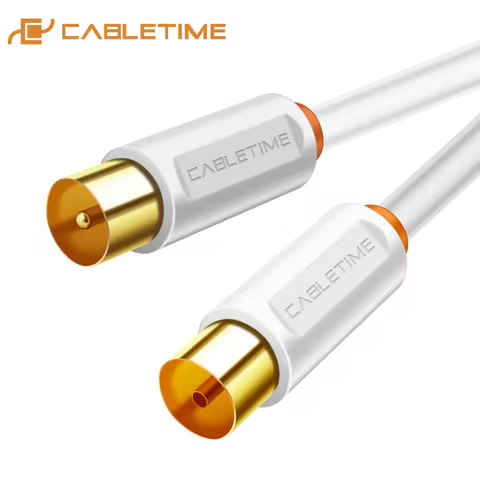 CABLETIME TV M/F 3C2V Cable Video Cable For High-definition Television HD High Quality Antenna TV ST