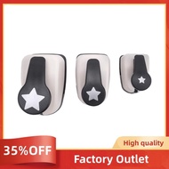 3 Piece Star Hole Punch, Star Punch, Star Paper Punch, White & Black Plastic+Metal Star Hole Puncher