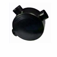 T-Dus Cabang 3 Hitam – Kotak Sambungan Listrik T 3 Arah Kuat & Awet