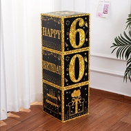 Age Milestone Birthday Decoration Box – 30th, 50th, 60th Party Supplies for Men & Women