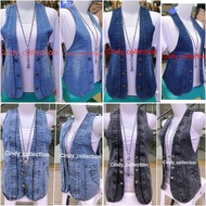 WOMEN'S JEANS VEST WOMEN'S JEANS VEST WOMEN'S DENIM VEST JUMBO VEST WOMEN'S VEST