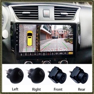 【A S L O】 360° Car Camera Panoramic Surround View 1080P AHD Right+Left+Front+Rear View Camera System for Android Auto Radio