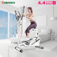 เครื่องเดินวงรี Elliptical อีลิปติคัล ลู่เดินกึ่งสเต็ป ลู่วิ่งกึ่งสเต็ป ออกกำลังกายแบบแอโรบิก คาร์ดิโอ สีขาว