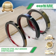 ecoWARE Stainless Steel Self-Adhesive Strip - Polished