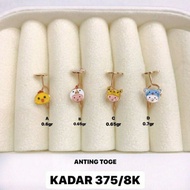 Anting Anak Emas Asli - Anting Emas Kadar 375 - Toko Emas - Toko Mas asli - Perhiasan Anting Emas