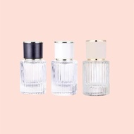 30ml/50ml LUXURY STRIPED FRAGRANCE GLASS BOTTLE REFILLABLE PERFUME BOTTLE