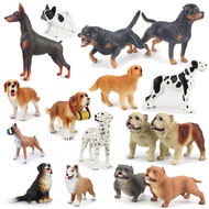 Dog Simulation Model Doberman Golden Retriever Shepherd Bernard Simulation Animal Toy Dog Boys Girls