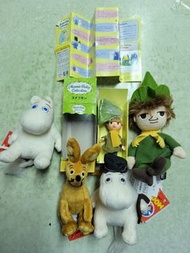 全新 不散賣 早期 舊款 Figure 公仔 Moomin Valley Collections 娒明家族 史力奇 史歷奇 毛公仔 娃娃  袋鼠 老鼠 河馬 歌妮