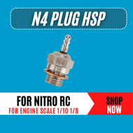 HSP Glow Plug N4 Spark VX SH Nitro Engine Parts Replace alat Ganti Enjin Plug OS RC HSP 70117 Untuk 