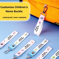 Customize Kid Name Buckle for Kindergarten School Enrollment Name Stickers Children's Water Cup Scho