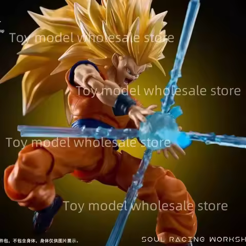 New SSW Scouti Workshop Dragon Ball SHF Super Saiya SSJ3 Super Saiyan Head Sculpture Special Effect 