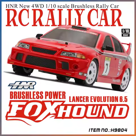 HNR RC Cars H9804 Rally Car 1/10 FOXHOUND 4WD Brushless Electric Realistic RC Rally Car Model - 90% 